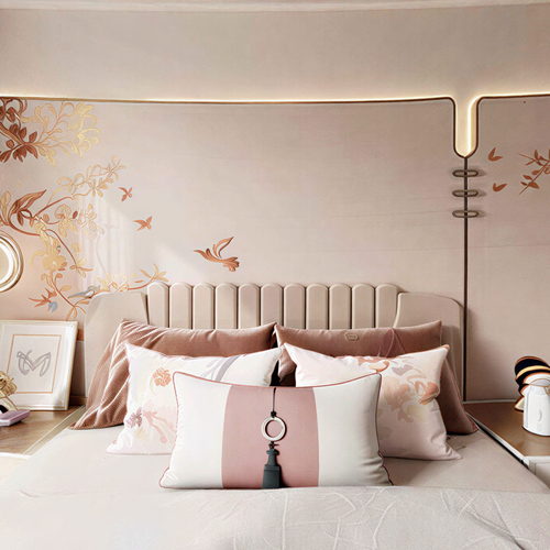 New Chinese Style Bedroom-ID:376584059