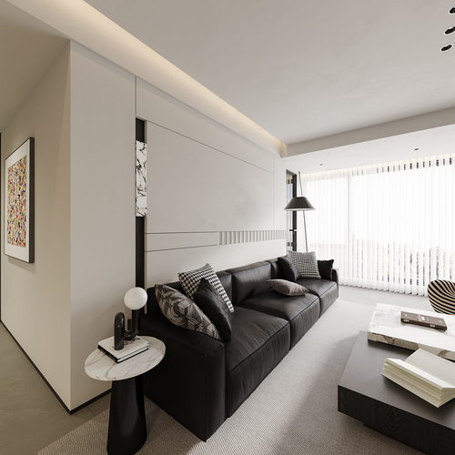 Modern A Living Room-ID:602601057