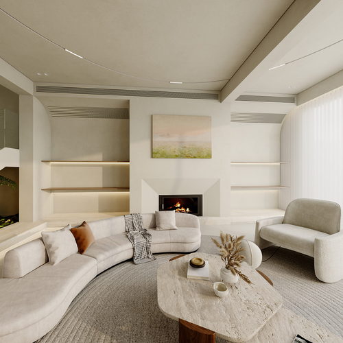 Modern A Living Room-ID:426841971
