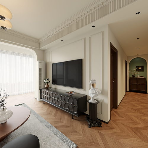 French Style A Living Room-ID:558590894