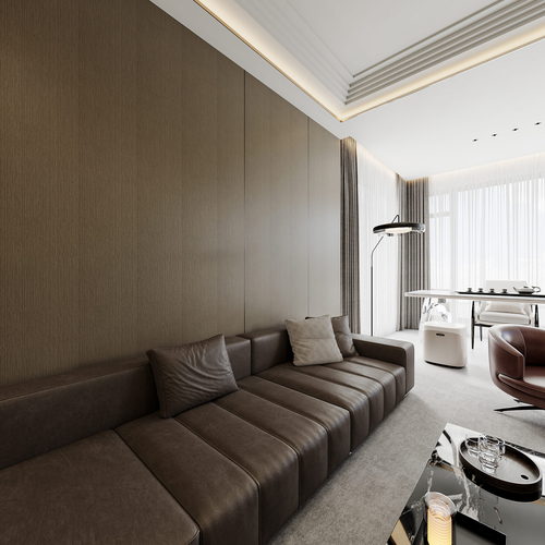 Modern A Living Room-ID:487920056