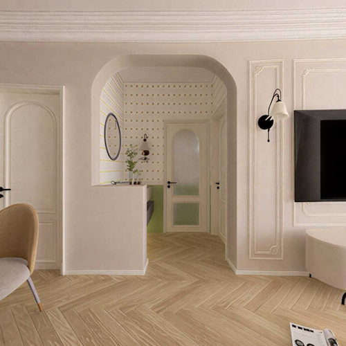 French Style A Living Room-ID:557276014