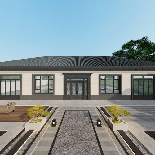 New Chinese Style Courtyard/landscape-ID:541161061