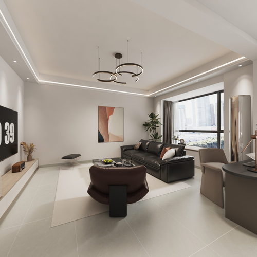 Modern A Living Room-ID:700606113