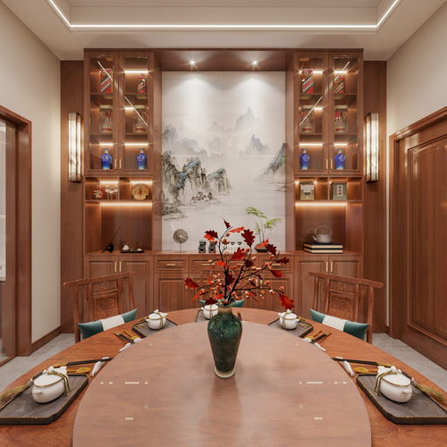 New Chinese Style Dining Room-ID:272171971