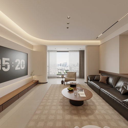 Modern A Living Room-ID:653001077