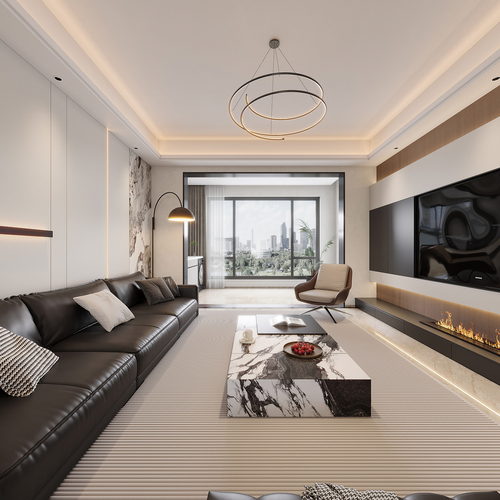 Modern A Living Room-ID:943006049