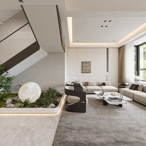 Modern A Living Room-ID:778687009