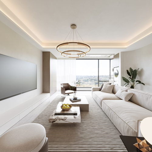 Modern A Living Room-ID:508527993