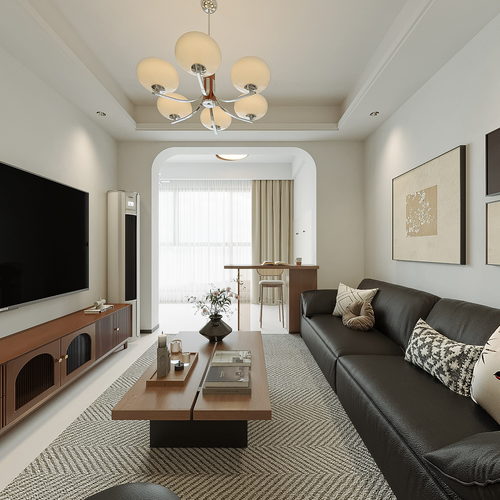 Modern A Living Room-ID:379964118