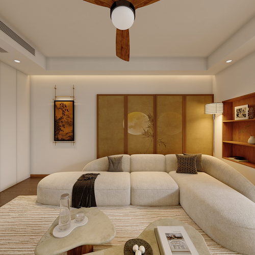 Modern A Living Room-ID:734973915