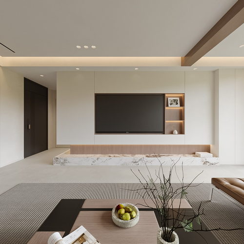 Modern A Living Room-ID:495496032