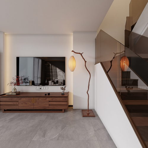 New Chinese Style A Living Room-ID:345726013