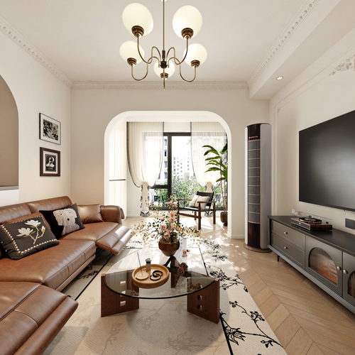 French Style A Living Room-ID:392241957