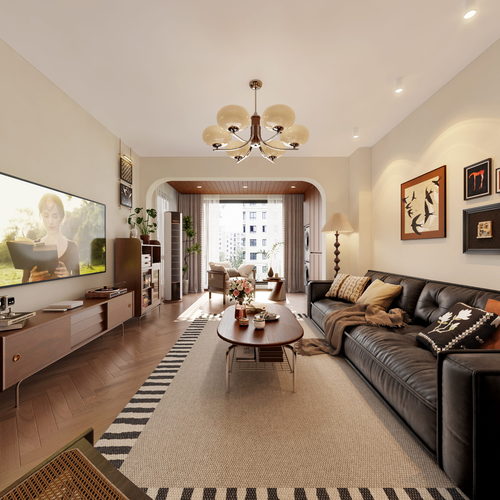 Modern A Living Room-ID:494112972
