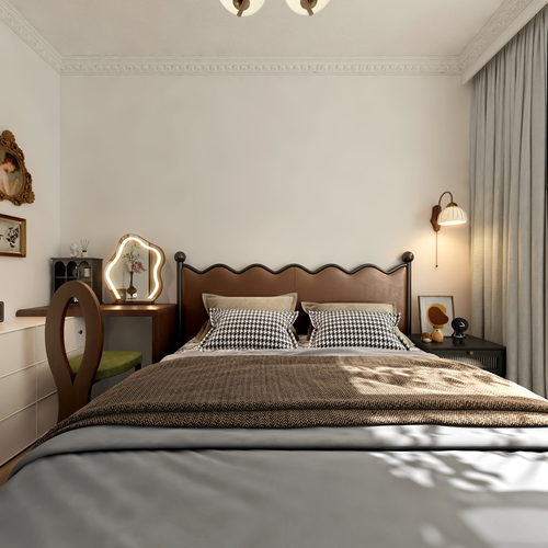 Modern French Style Bedroom-ID:624715094