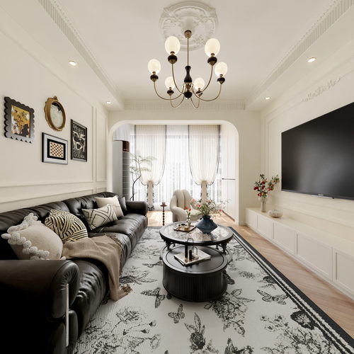 Modern A Living Room-ID:823780068