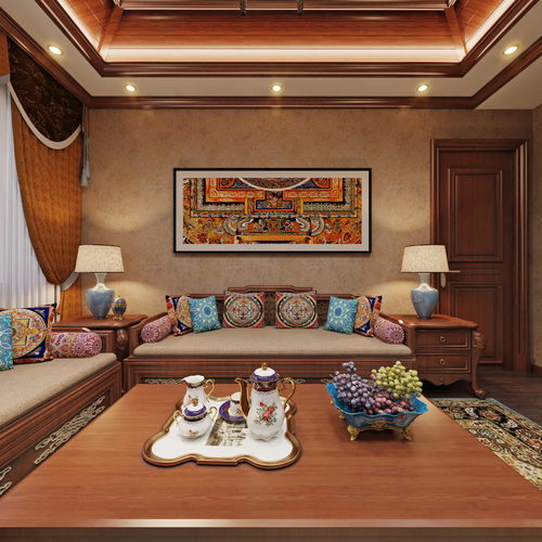 Modern A Living Room-ID:760840894