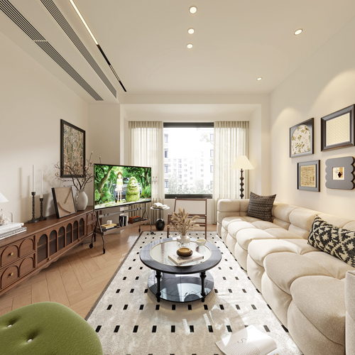 Modern A Living Room-ID:159054991