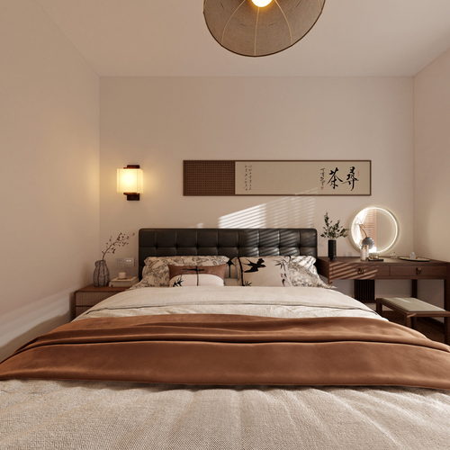 New Chinese Style Bedroom-ID:842058901