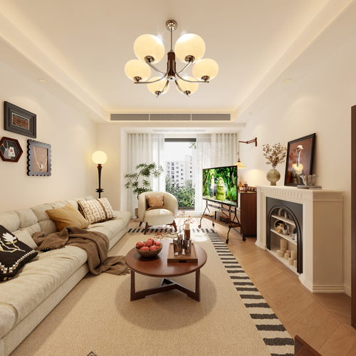 American Style A Living Room-ID:542613032