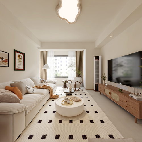 Modern A Living Room-ID:717793948