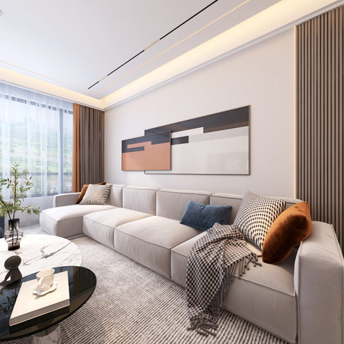 Modern A Living Room-ID:129497059