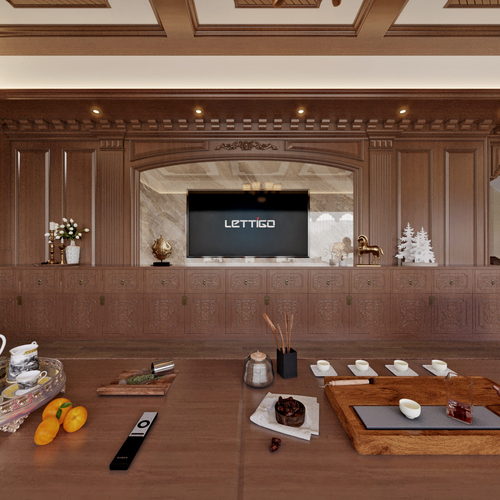 New Chinese Style A Living Room-ID:600003961
