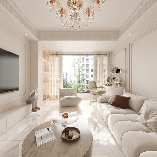 Modern A Living Room-ID:907959945
