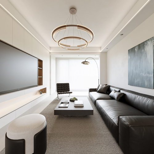 Modern A Living Room-ID:384531027