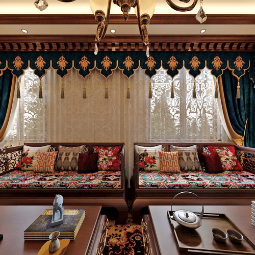 New Chinese Style A Living Room-ID:692689447