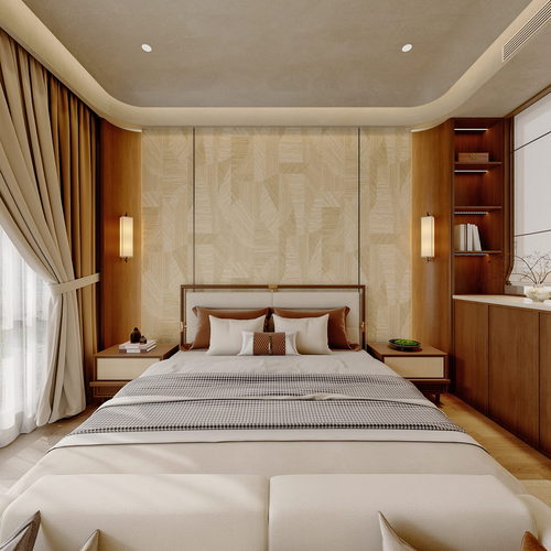 New Chinese Style Bedroom-ID:236872915