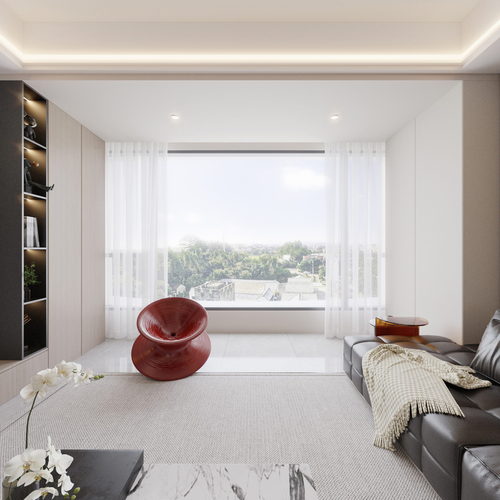 Modern A Living Room-ID:602808952