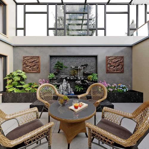 Modern Courtyard/landscape-ID:648286106