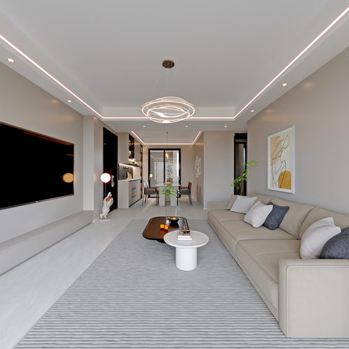 Modern A Living Room-ID:678487065