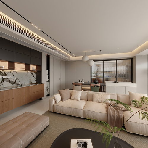 Modern A Living Room-ID:797370916