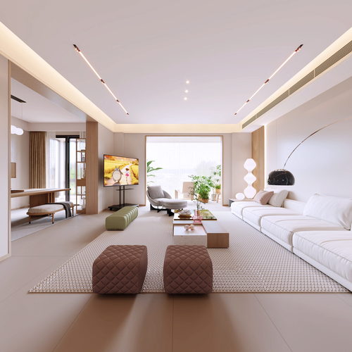 Modern A Living Room-ID:340246925