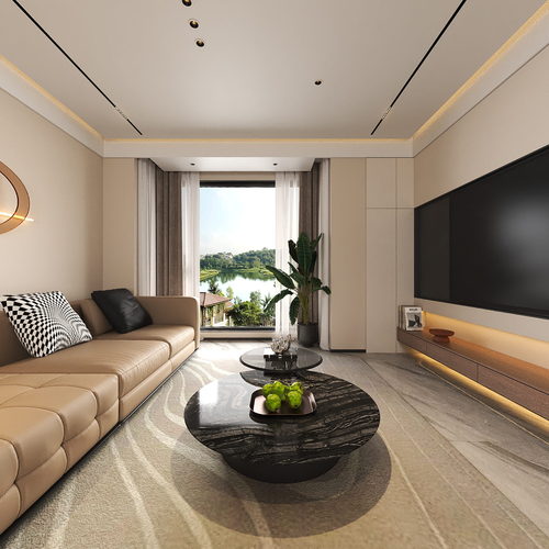 Modern A Living Room-ID:628211988