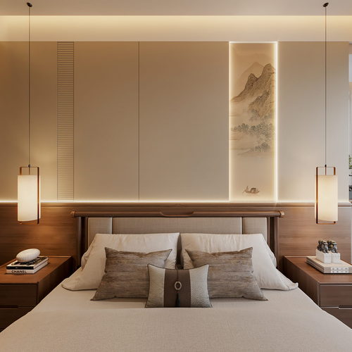 New Chinese Style Bedroom-ID:527611021