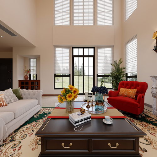 American Style A Living Room-ID:572280919