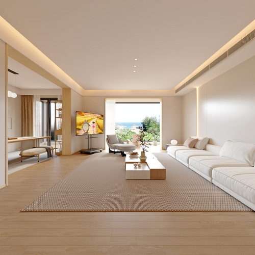 Modern A Living Room-ID:384079935