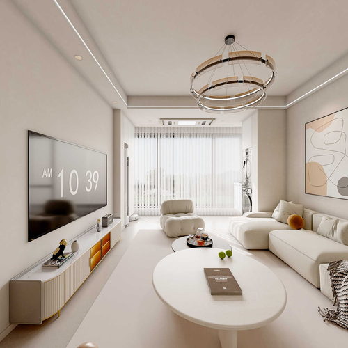 Modern A Living Room-ID:636418102