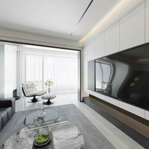 Modern A Living Room-ID:786705978