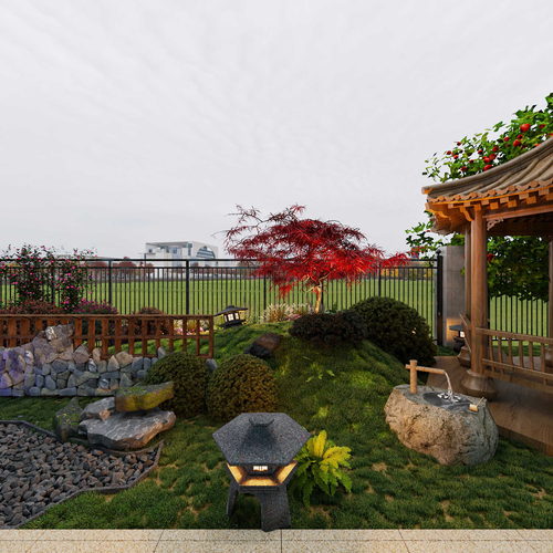New Chinese Style Courtyard/landscape-ID:429730492
