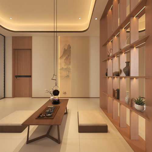 New Chinese Style A Living Room-ID:302304983