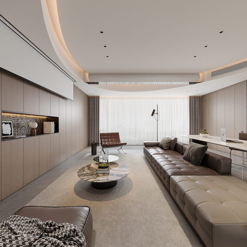Modern A Living Room-ID:971448905