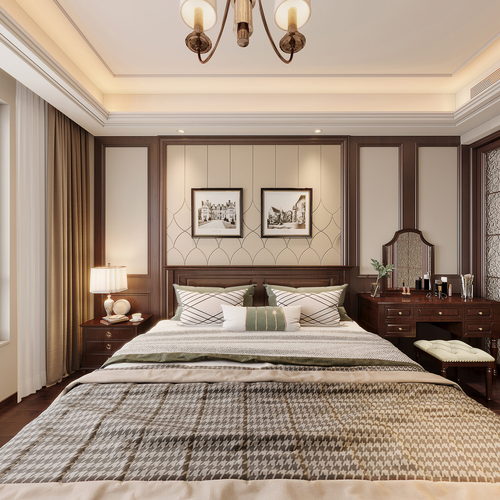 American Style Bedroom-ID:330971002