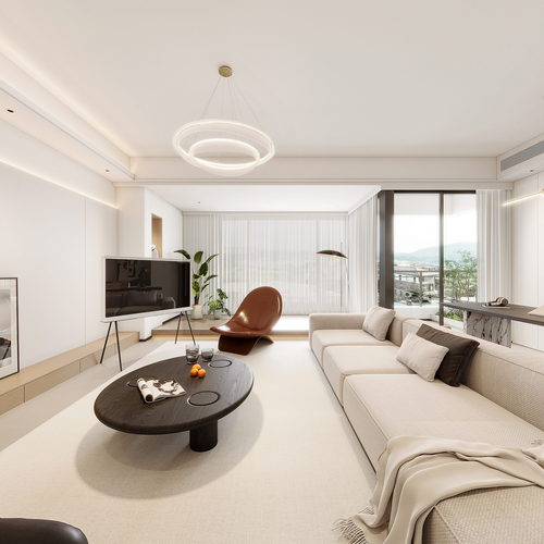 Modern A Living Room-ID:675488009