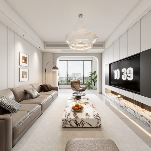 Modern A Living Room-ID:896496062