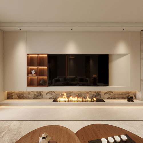 New Chinese Style A Living Room-ID:271440988